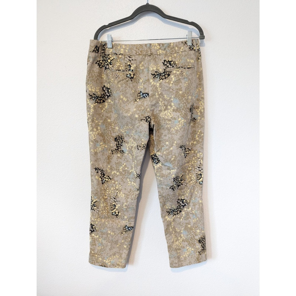 Zac & Rachel Snakeskin Pebble Design Trouser Pants Straight Leg Ankle - Picture 3 of 7